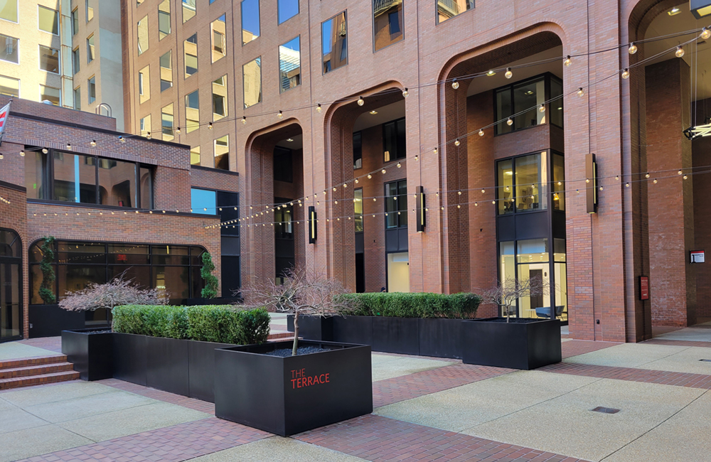 DC Office Courtyard with building behind